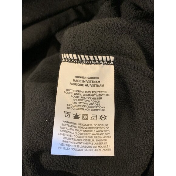 Nike One Women's Therma-FIT Oversized 1/2-Zip Fleece Top Small Black Velour - Picture 6 of 8